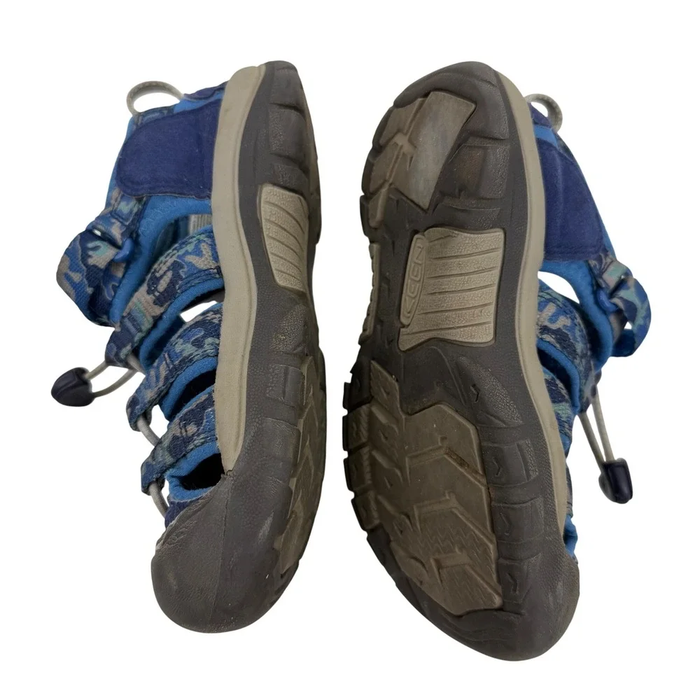 Keen Newport H2 Sandal Kids Size 12 Blue Camo Waterproof 1026269